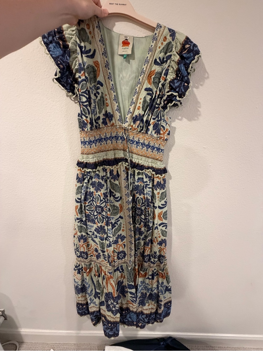 FARM Rio Ocean Tapestry Green Maxi Dress - Picture 4 of 5